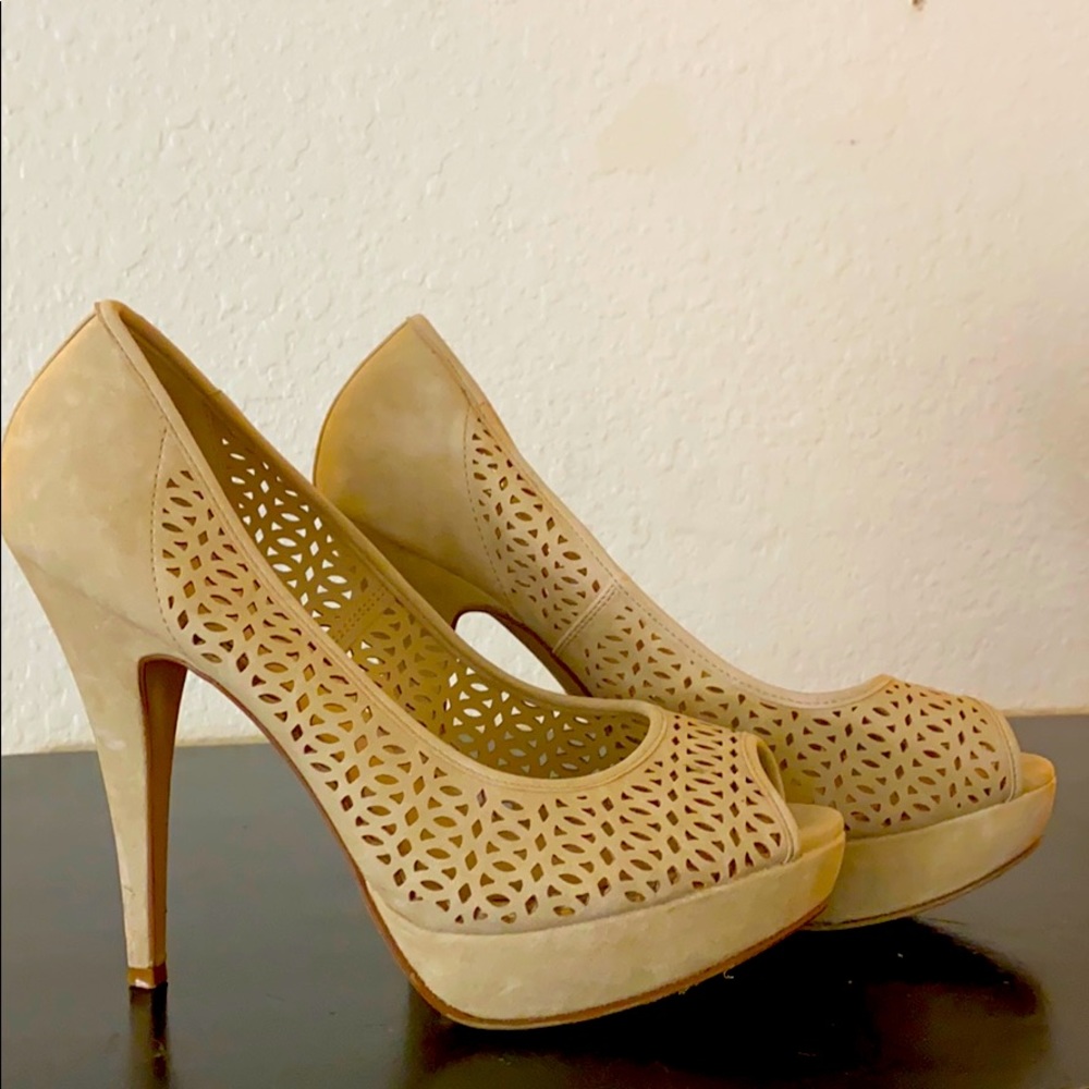 Apt 9 - Suede Peep Toes